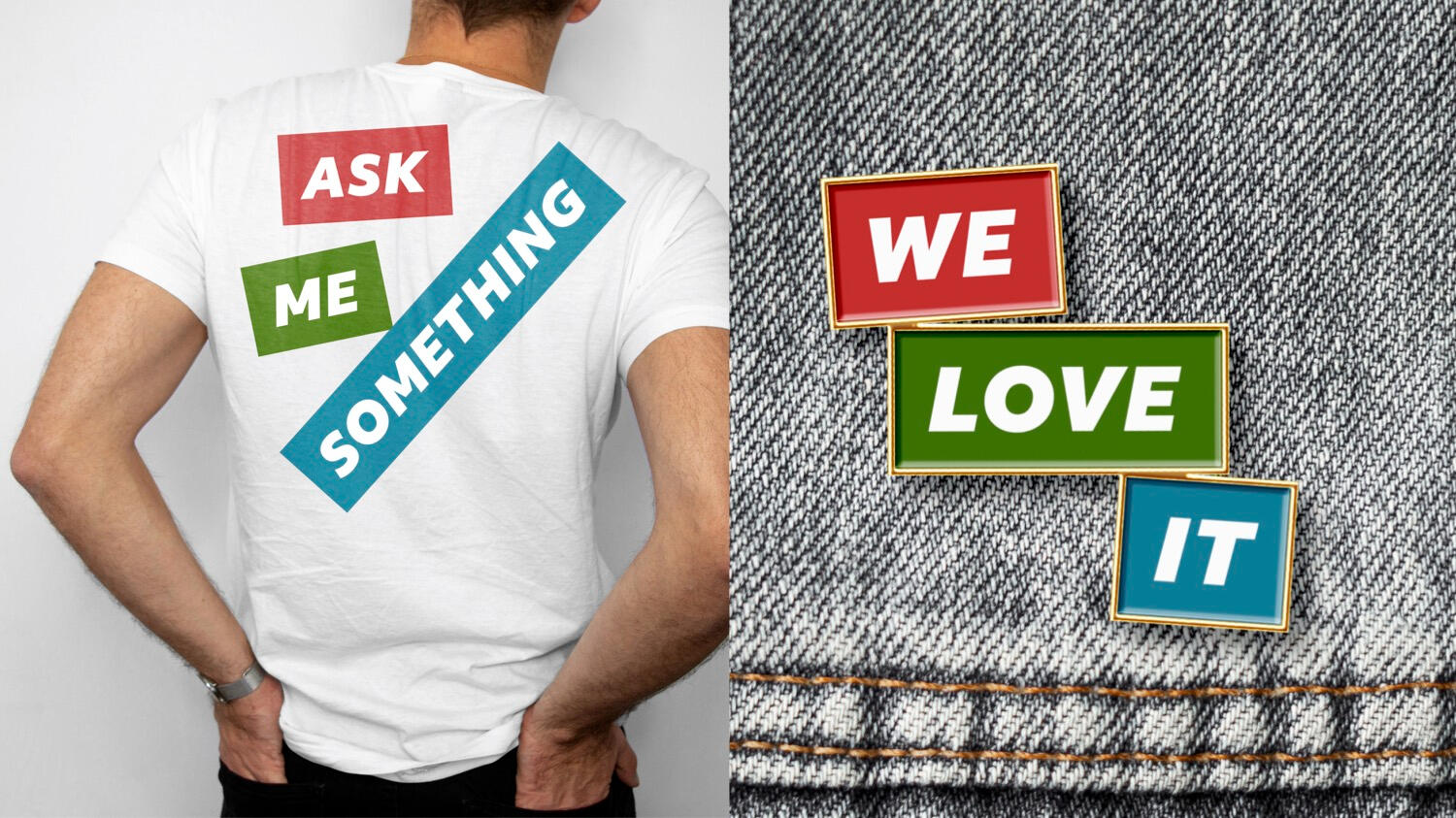 Warwick Arts Centre t-shirt and badge designs